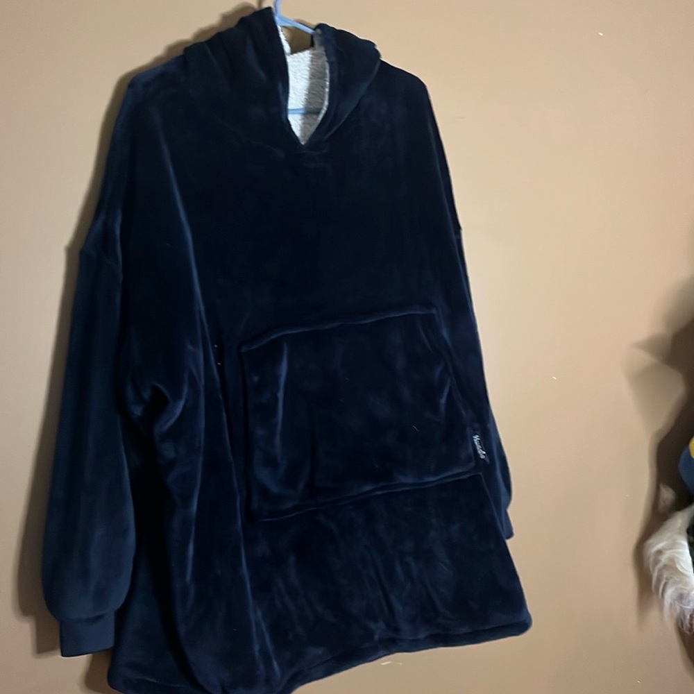 😄Oversized Dark Blue Huggle Sweatshirt